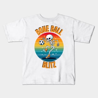 "Bone Ball Blitz" design Kids T-Shirt